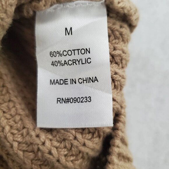 LA Hearts Cold Shoulder Tan Sweater M - Picture 3 of 7